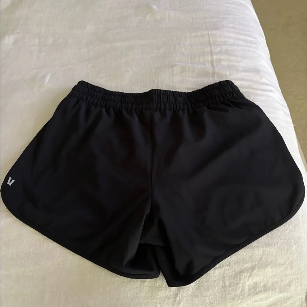 Vuori Women's Charcoal Athletic Shorts - Picture 2 of 3